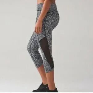 Lululemon Pace Rival Crop Freckle Flower pocket mid rise legging 4